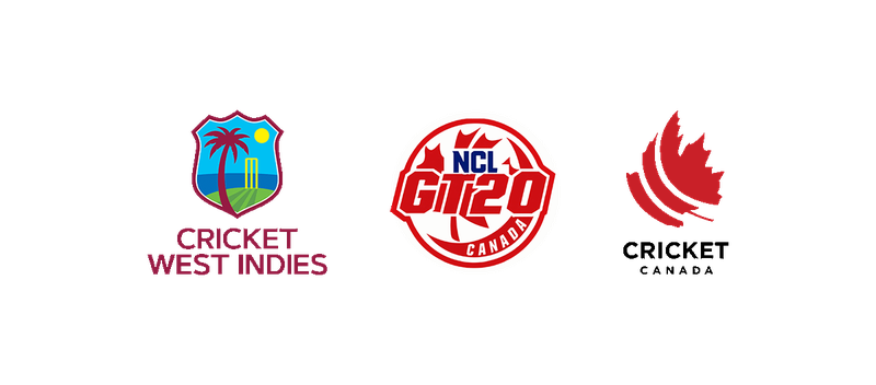 Cricket West Indies, NCL GT20 Canada, Cricket Canada Logos